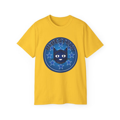 Bluestray Cat T‑Shirt — Blue Star Graphic Tee