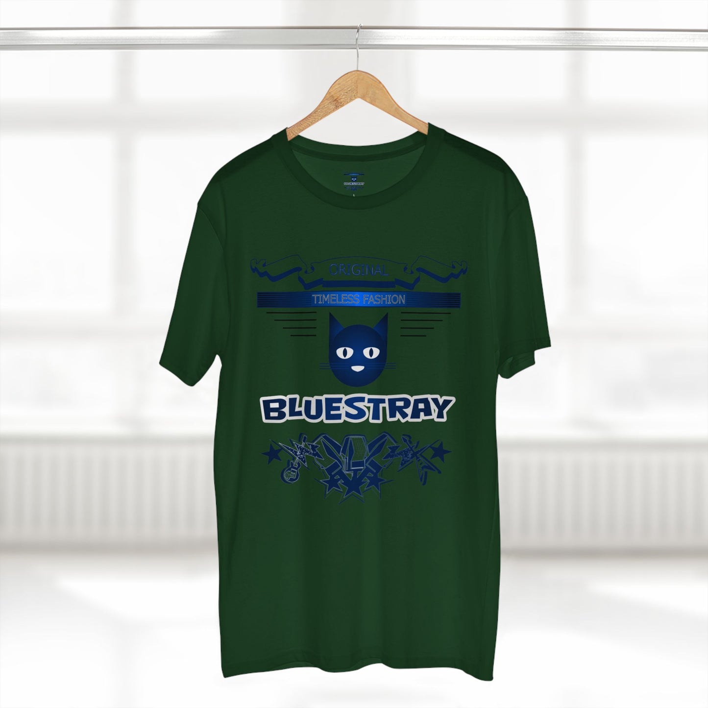 Bluestray Graphic Tee — Retro Cat Logo T-Shirt