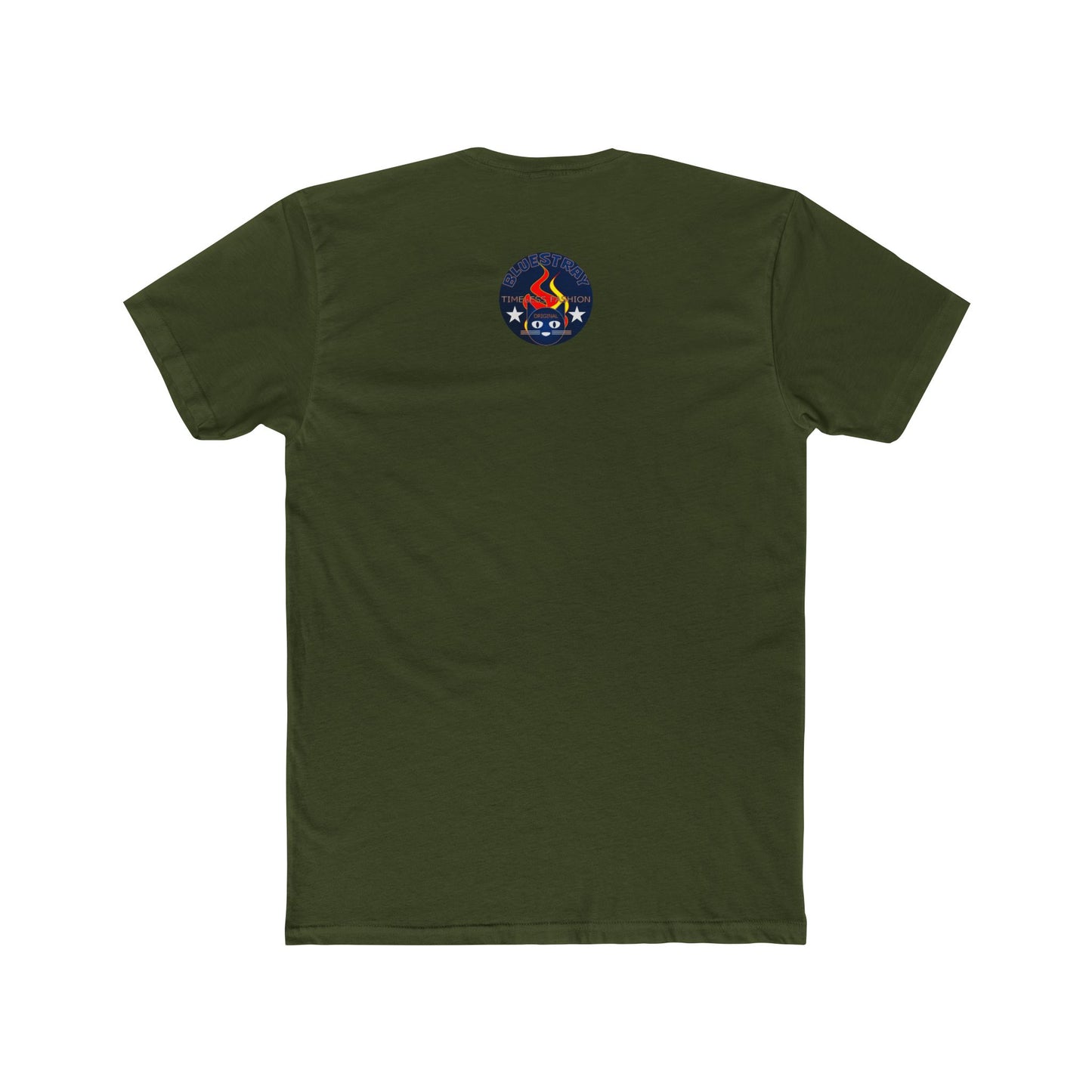 Retro Cat Flame Logo Tee — Bluestay Time & Motion Graphic T-Shirt