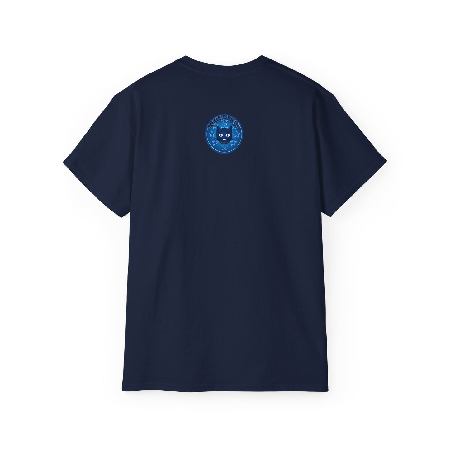 Bluestray Cat T‑Shirt — Blue Star Graphic Tee
