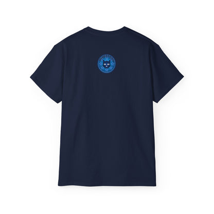 Bluestray Cat T‑Shirt — Blue Star Graphic Tee