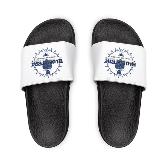 Men's Slide Sandals — Removable Strap Casual Pool & Beach Slides with Bluestray Logo