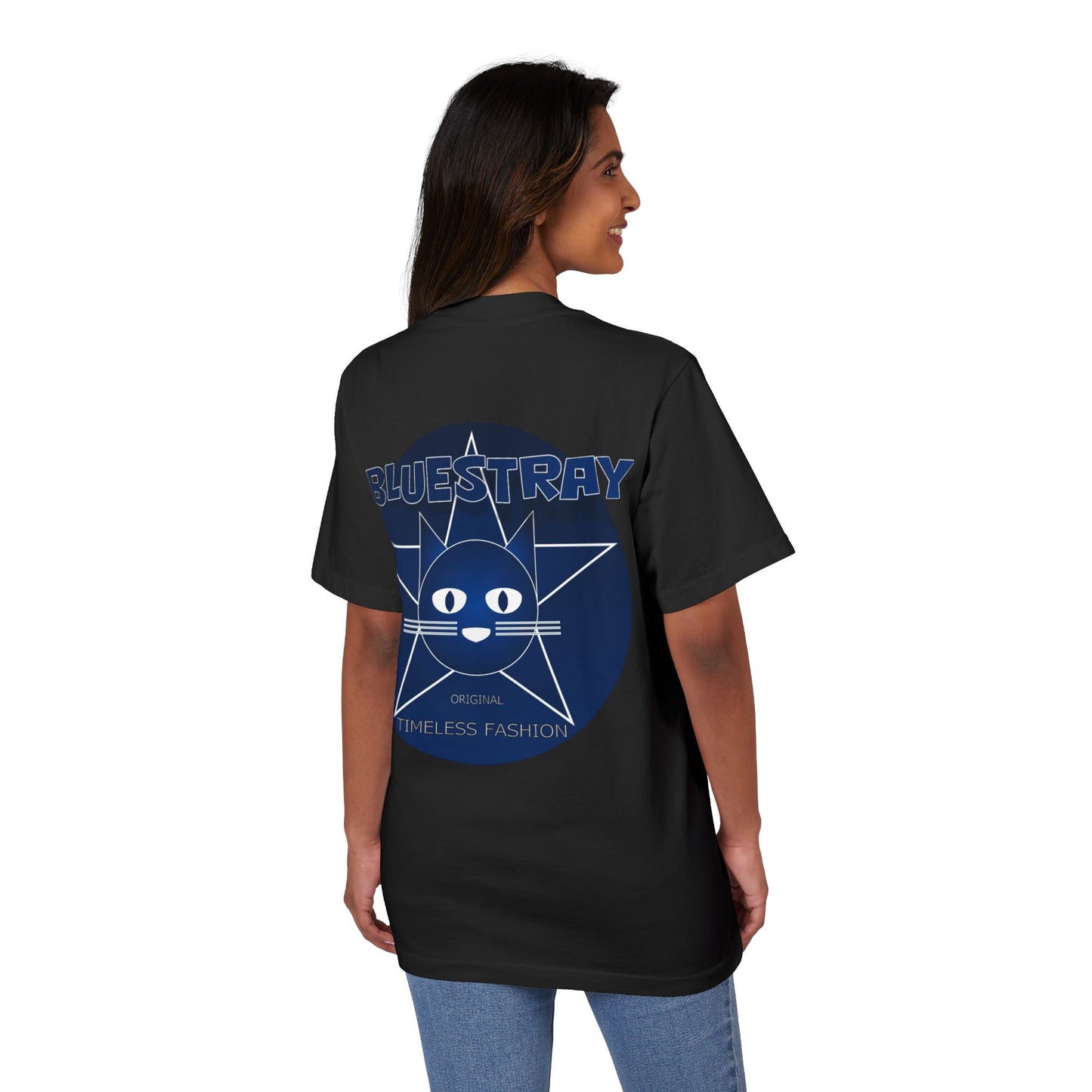 Bluestray Star Cat T-Shirt — Retro Graphic Tee