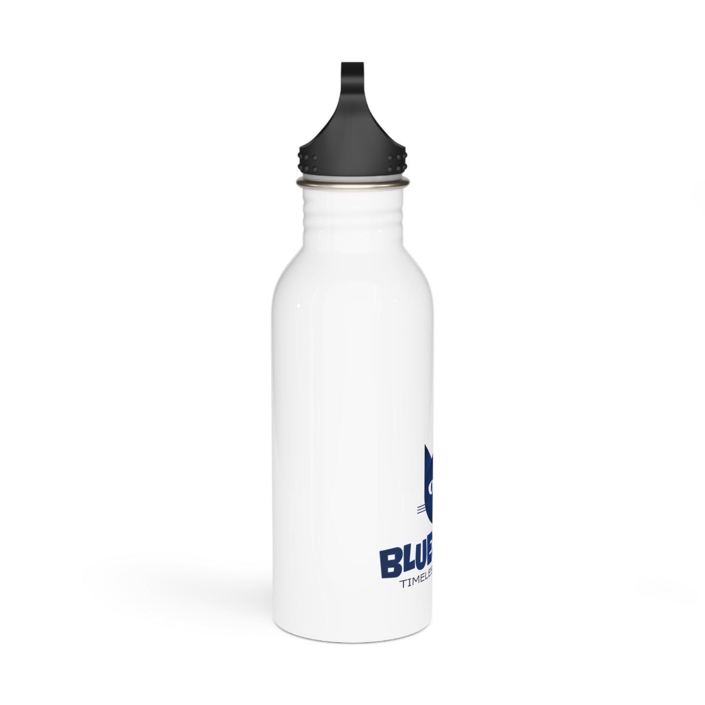Bluestray Logo Stainless Steel Water Bottle — Timeless Fashion Cat Design