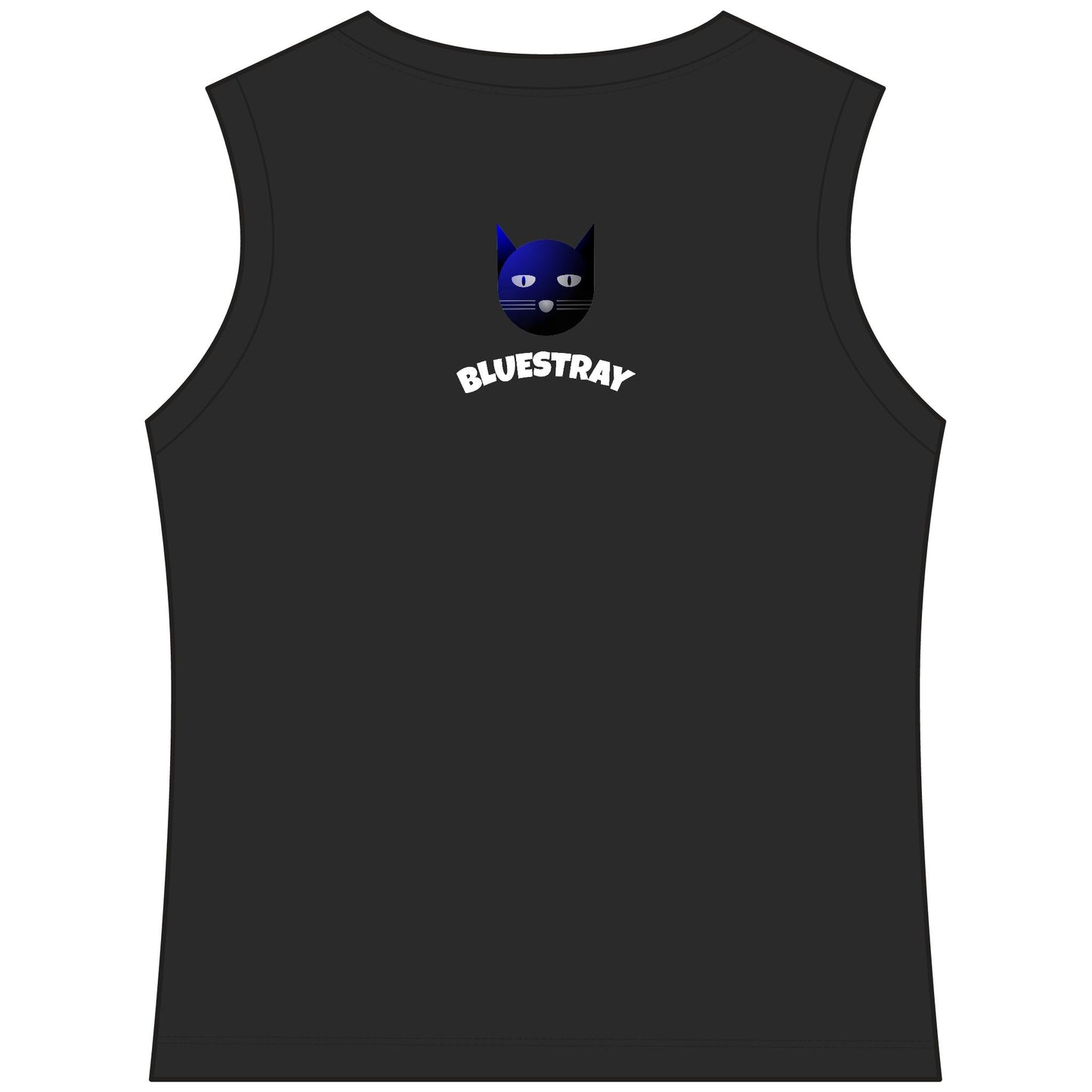 Bluestray Cat V-Neck Tank — Women's Sleeveless Graphic Tee