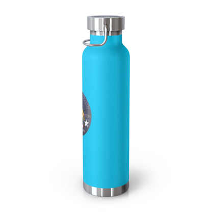22oz Copper Bluestray Vacuum Bottle — Retro Campfire Logo Insulated Water Bottle