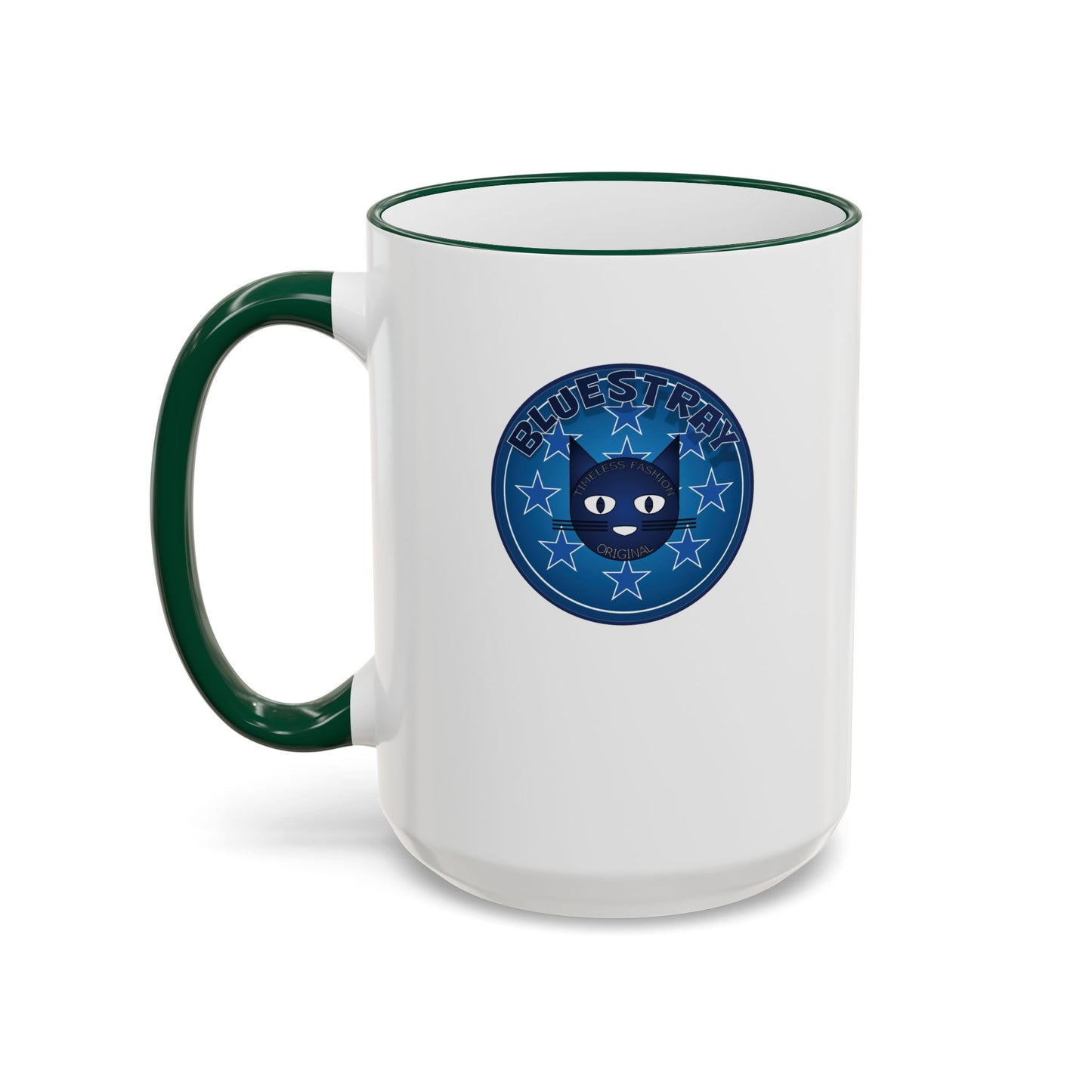 Bluestray Celtic Compass Accent Rim Mug — 11oz & 15oz Rustic Nautical Coffee Cup