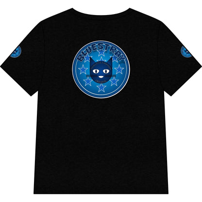 Bluestray Cat V-Neck Tee — Women's Graphic Cat Shirt