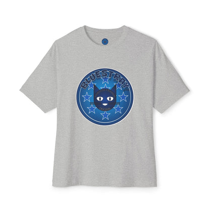 Blue Cat Stars Tee — "Bluestray" Graphic T-Shirt