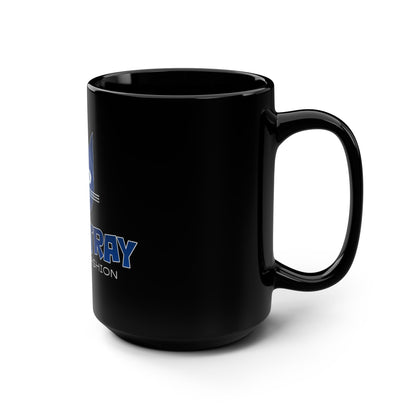 Bluestray Black 15oz Mug — Cat Logo "Timeless Fashion" Coffee Cup