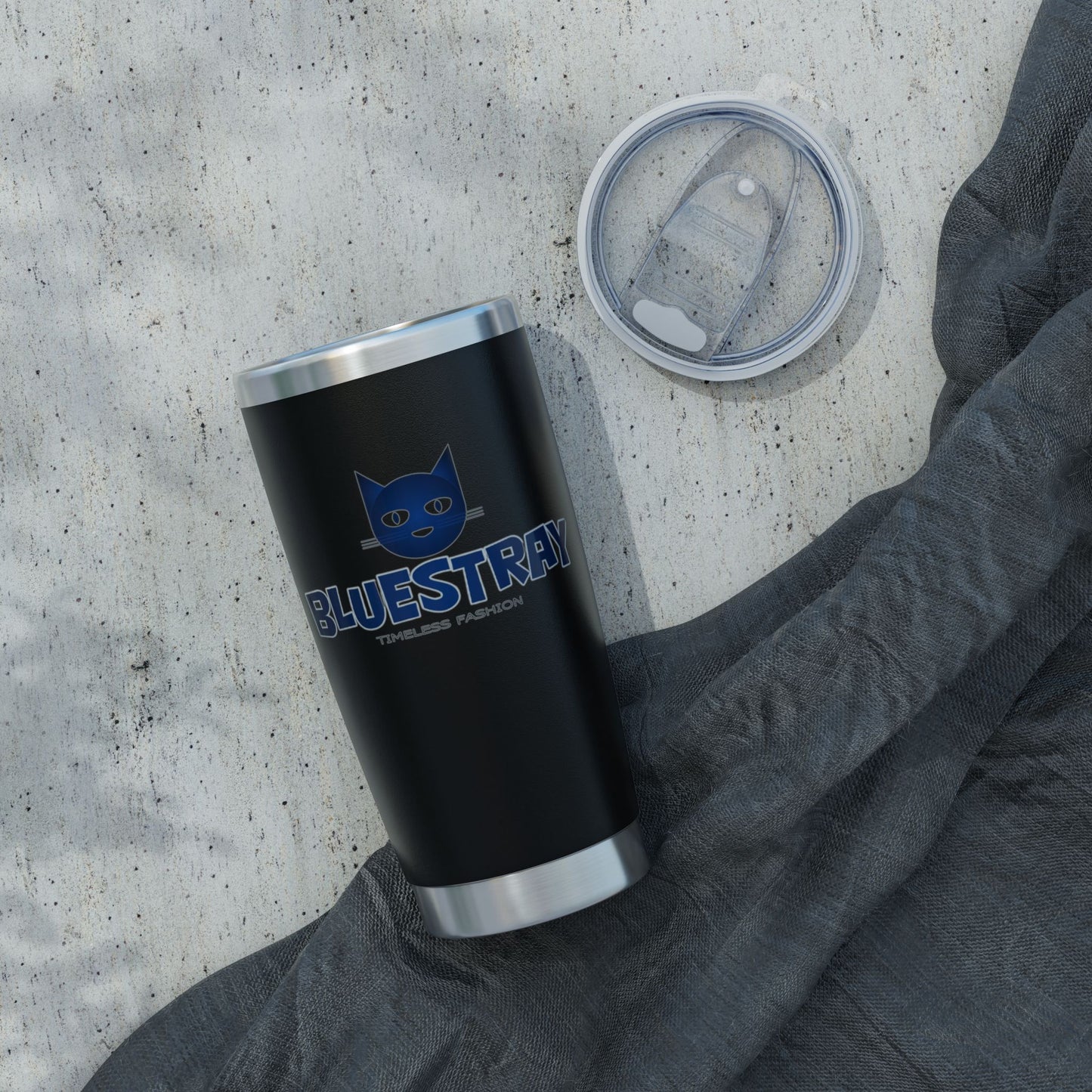 Bluestray Cat Logo Tumbler — 20oz Insulated Stainless Steel Travel Cup