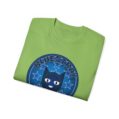 Bluestray Cat T‑Shirt — Blue Star Graphic Tee