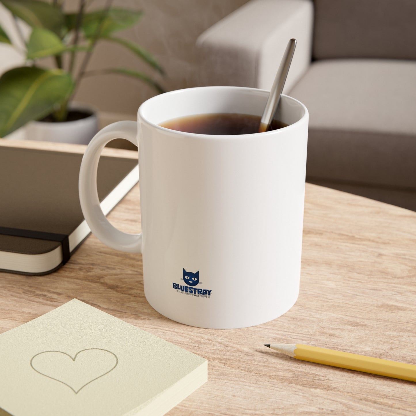 Ceramic Mug — Bluestray Cat Logo 11oz