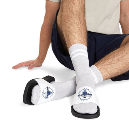 Men's Slide Sandals — Removable Strap Casual Pool & Beach Slides with Bluestray Logo