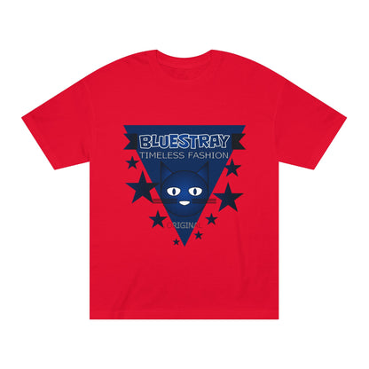 Bluestray Timeless Fashion Tee — Vintage Cat Triangle Logo T‑Shirt