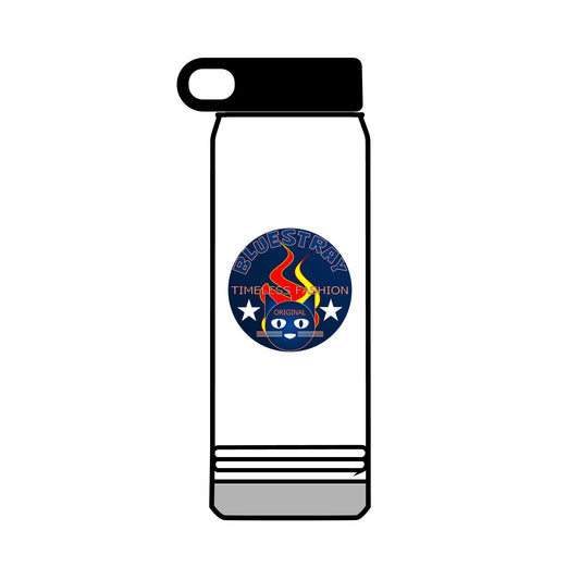 32oz Bluestray Water Bottle — Patriotic Flame Firefighter Emblem