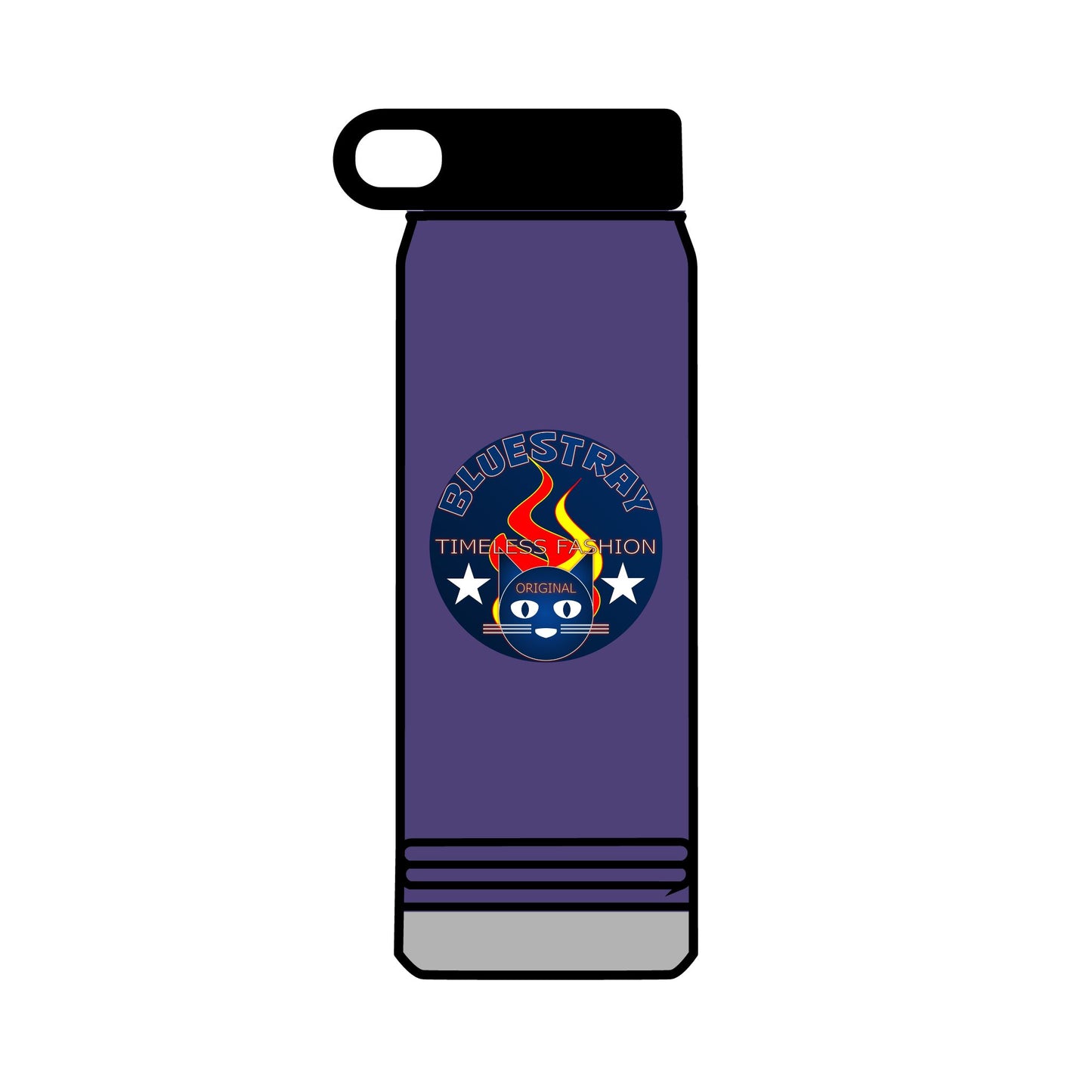 32oz Bluestray Water Bottle — Patriotic Flame Firefighter Emblem