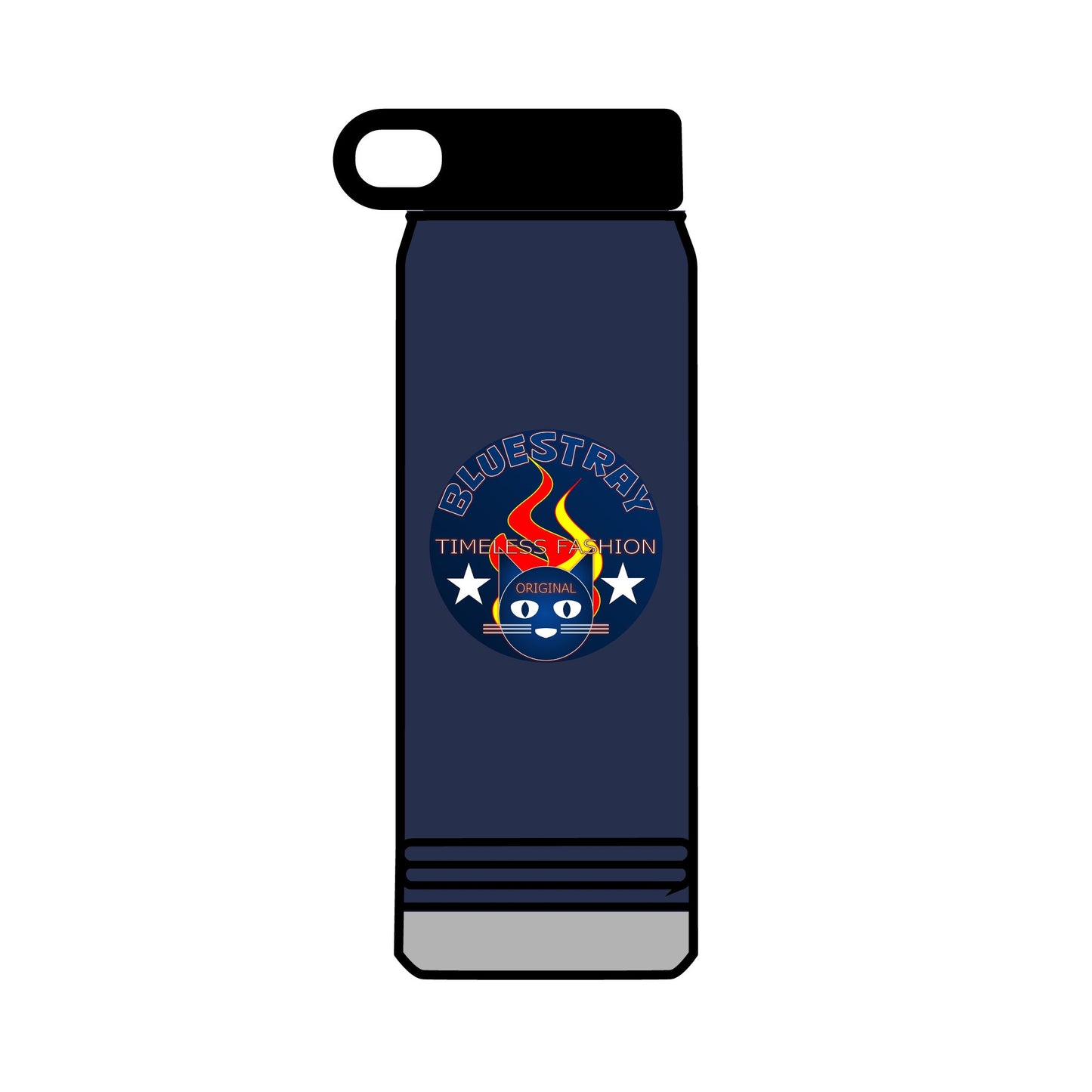 32oz Bluestray Water Bottle — Patriotic Flame Firefighter Emblem