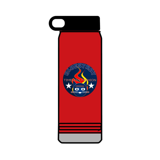 32oz Bluestray Water Bottle — Patriotic Flame Firefighter Emblem