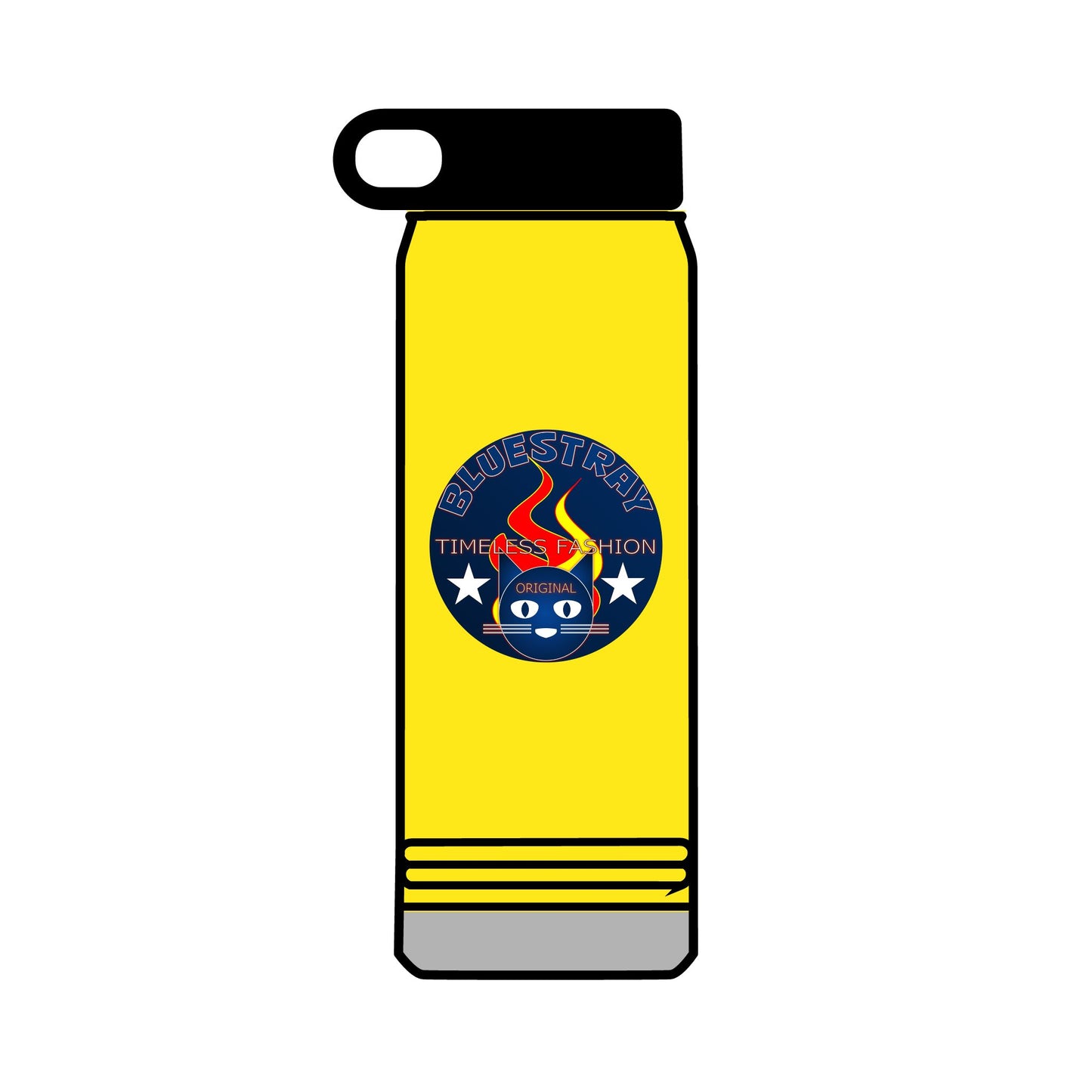 32oz Bluestray Water Bottle — Patriotic Flame Firefighter Emblem