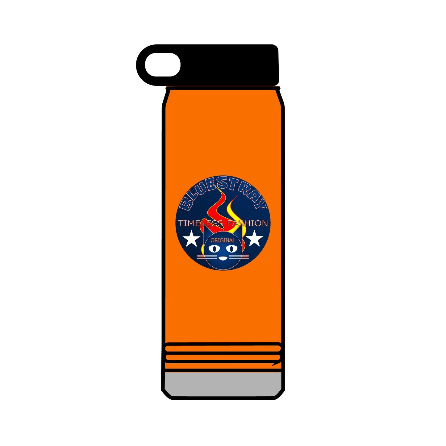 32oz Bluestray Water Bottle — Patriotic Flame Firefighter Emblem