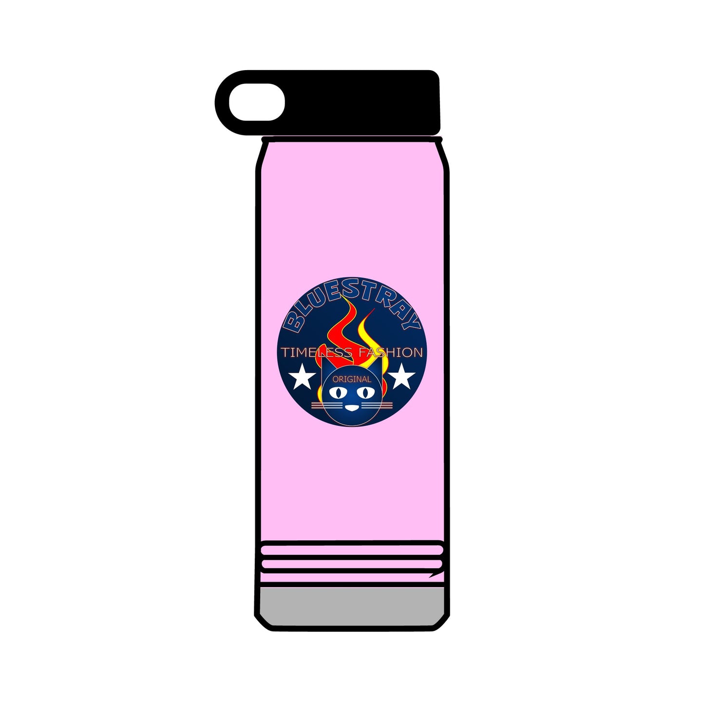 32oz Bluestray Water Bottle — Patriotic Flame Firefighter Emblem