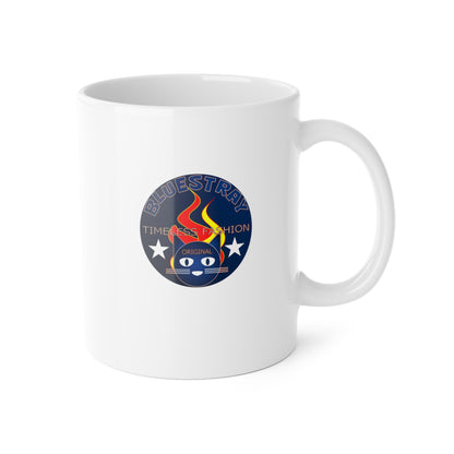 Bluestray Retro Flame Cat Ceramic Mug — 11oz Coffee Cup