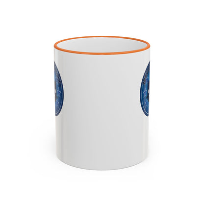 Bluestray Celtic Compass Accent Rim Mug — 11oz & 15oz Rustic Nautical Coffee Cup