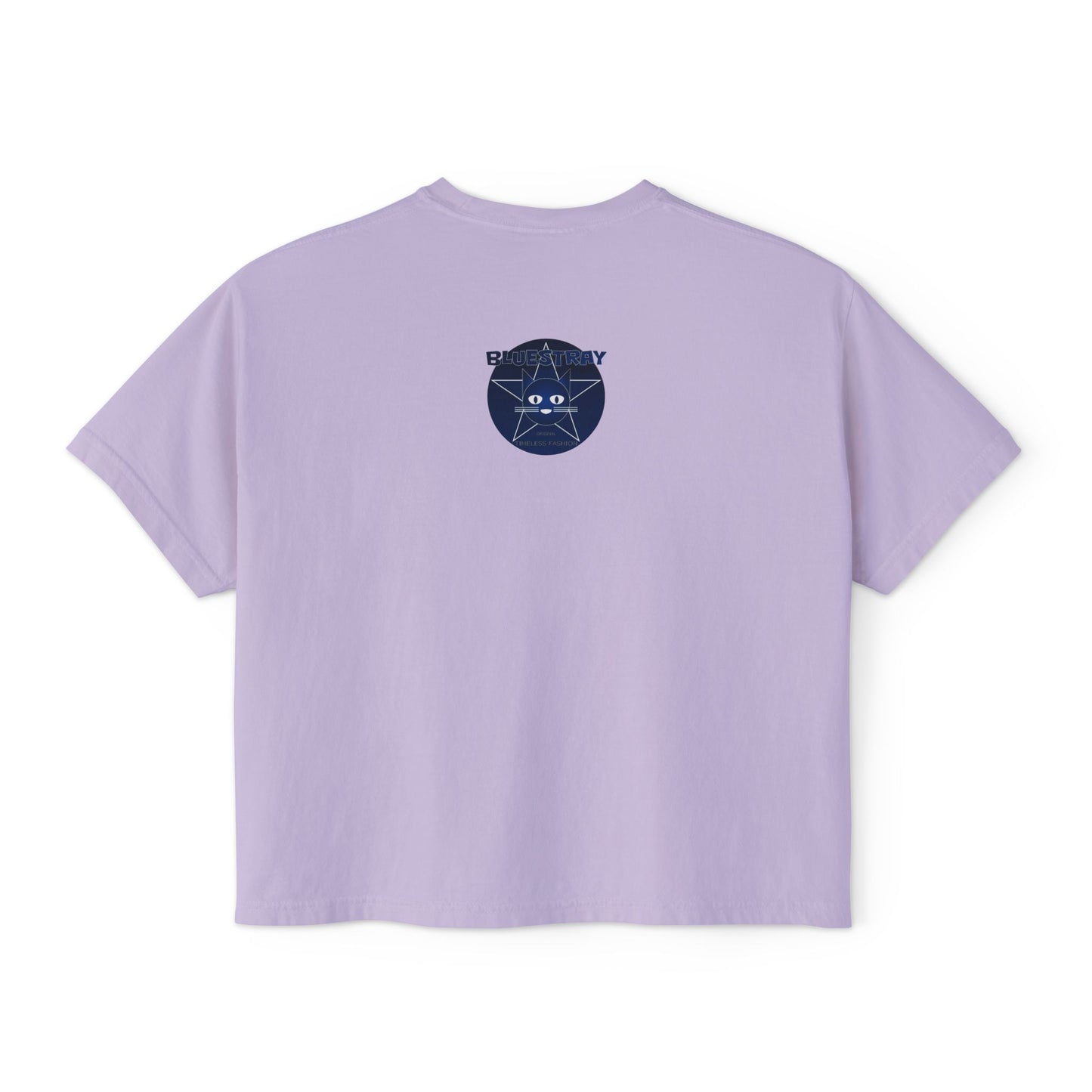 Bluestray Cat Graphic Tee — Women's Boxy Casual Top