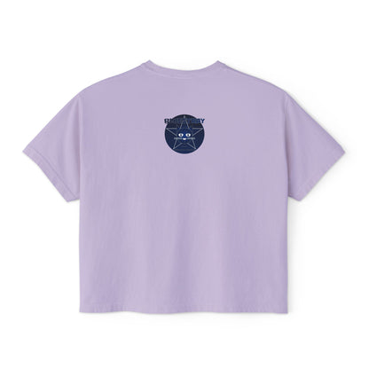 Bluestray Cat Graphic Tee — Women's Boxy Casual Top