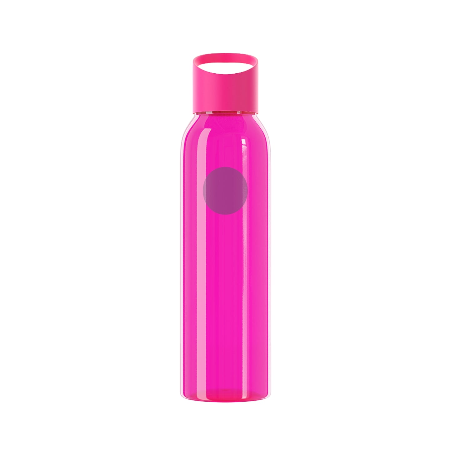 Bluestray Logo Water Bottle — Clear Reusable Bottle with Star & Flame Emblem