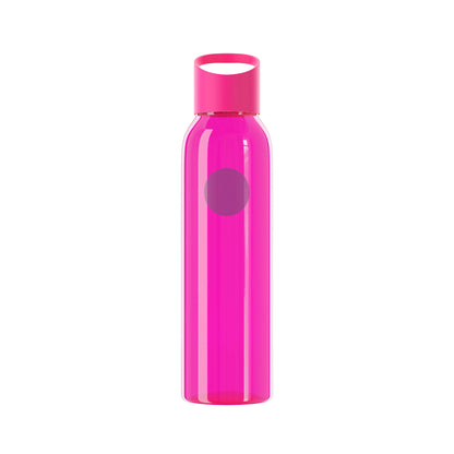 Bluestray Logo Water Bottle — Clear Reusable Bottle with Star & Flame Emblem