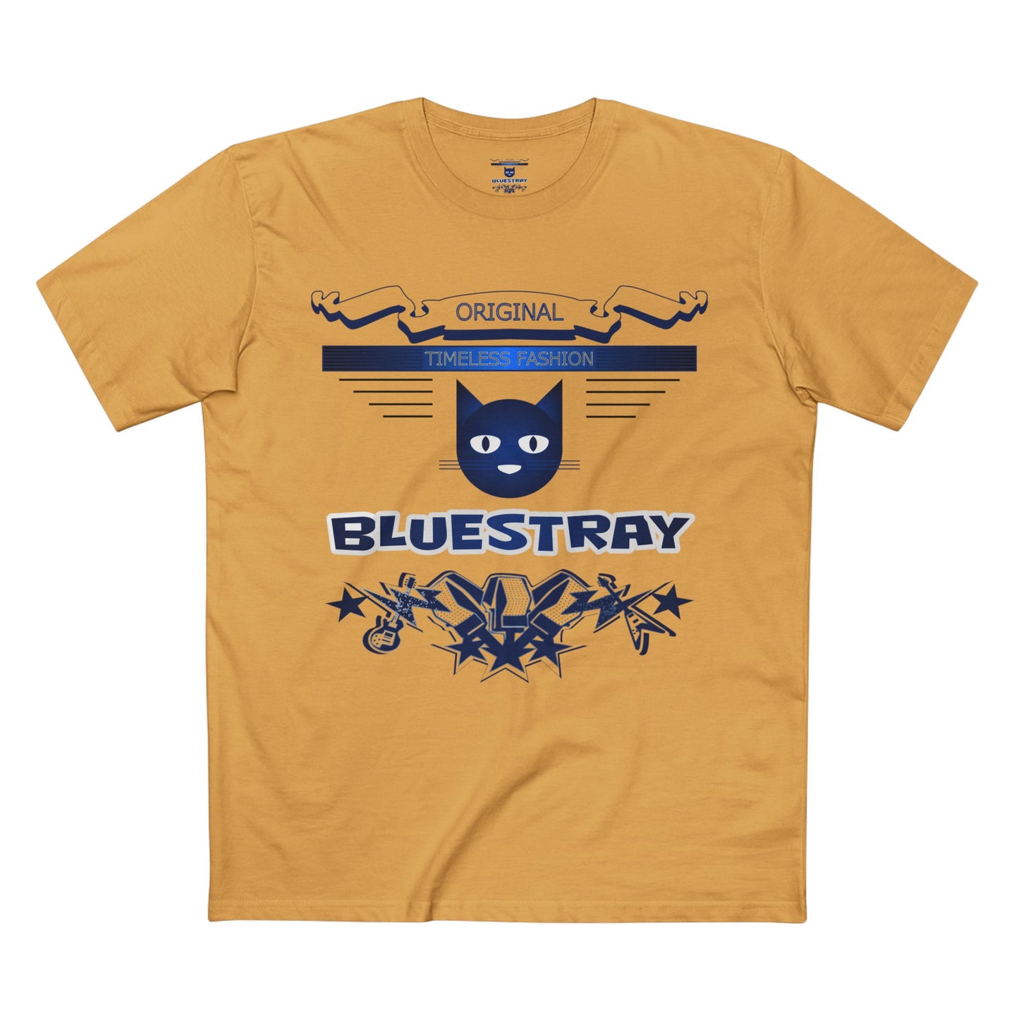 Bluestray Graphic Tee — Retro Cat Logo T-Shirt