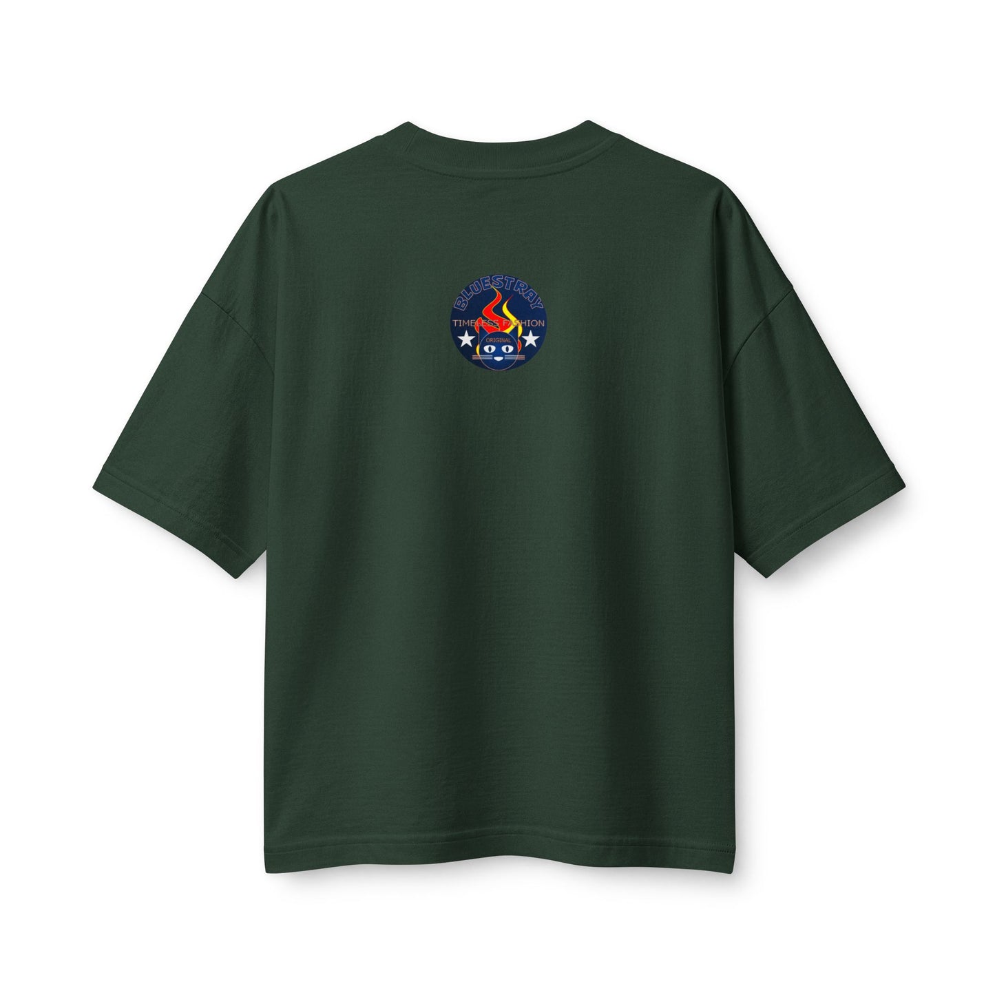 Bluestray Flame Mascot T-Shirt — Retro Campfire Logo Tee