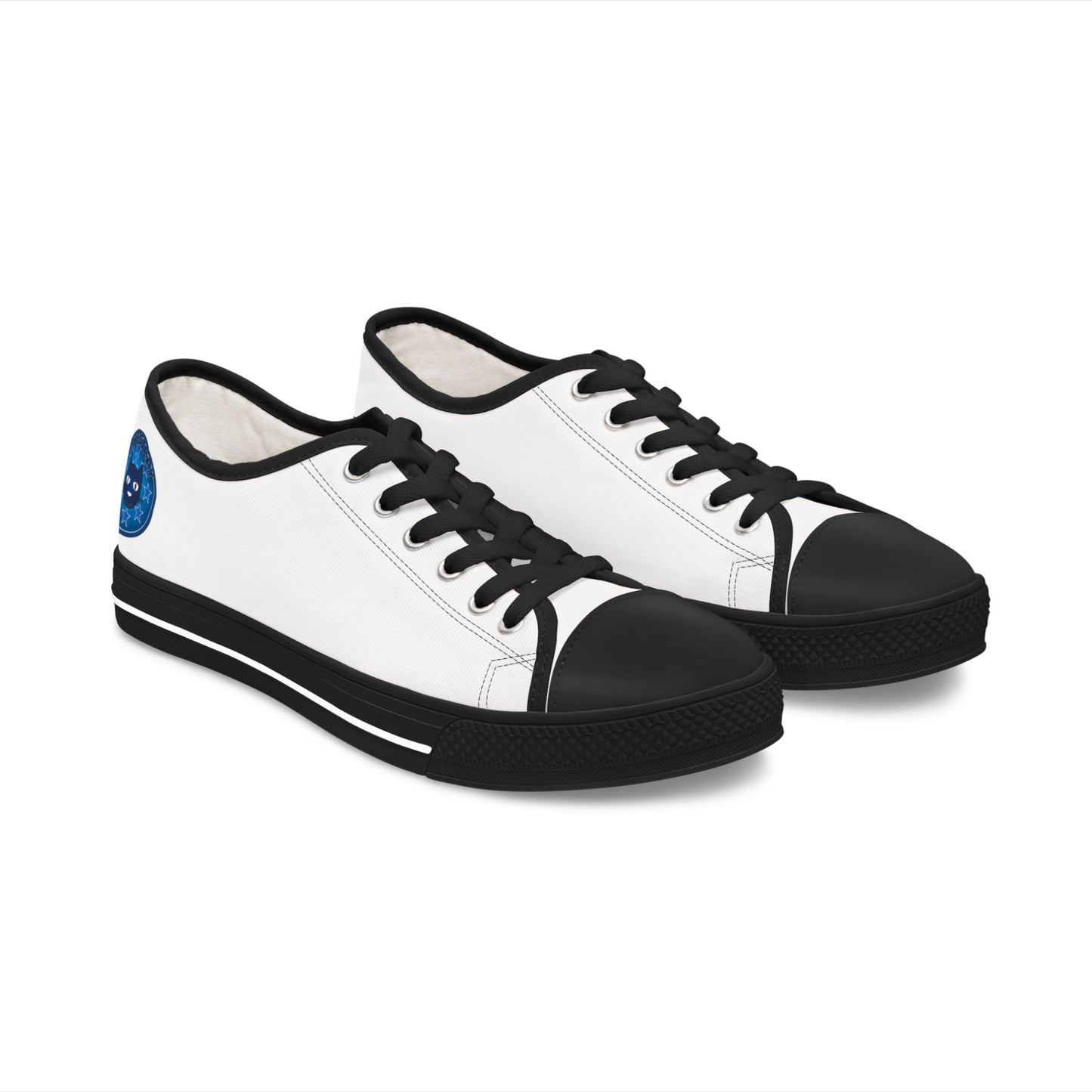 White Women's Low Top Bluestray Sneakers — Classic Casual Canvas Shoes