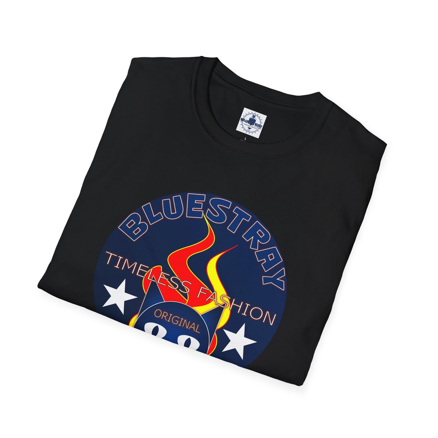 T-Shirt — Bluestary Timeless Fashion Graphic Tee (Flame Logo)