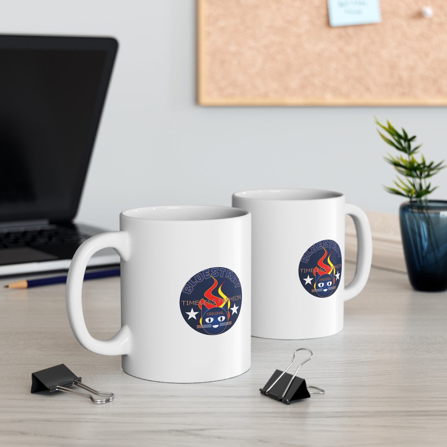 Coffee Mug — Bluestray Flame Logo Ceramic Mug (11oz & 15oz)
