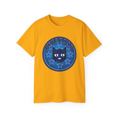 Bluestray Cat T‑Shirt — Blue Star Graphic Tee