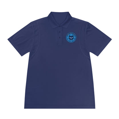 Men's Polo Shirt — Bluestray Galaxy Cat Logo Athletic Golf Shirt