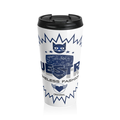Travel Mug — Bluestray Cat Crest "Bluestro" Stainless Steel Tumbler