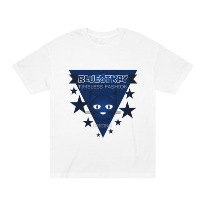 Bluestray Timeless Fashion Tee — Vintage Cat Triangle Logo T‑Shirt