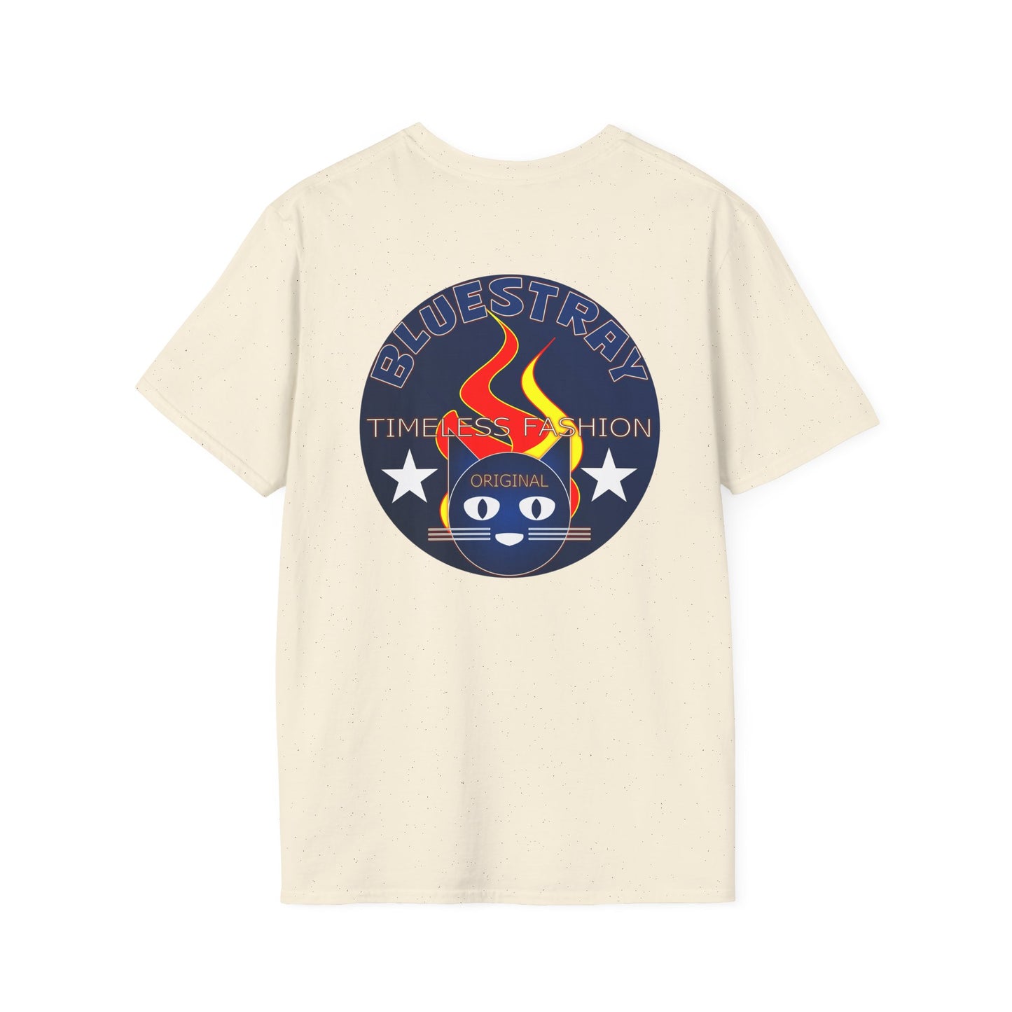 Bluestray 'Timeless Fashion' Graphic T-Shirt — Retro Flame Logo Tee