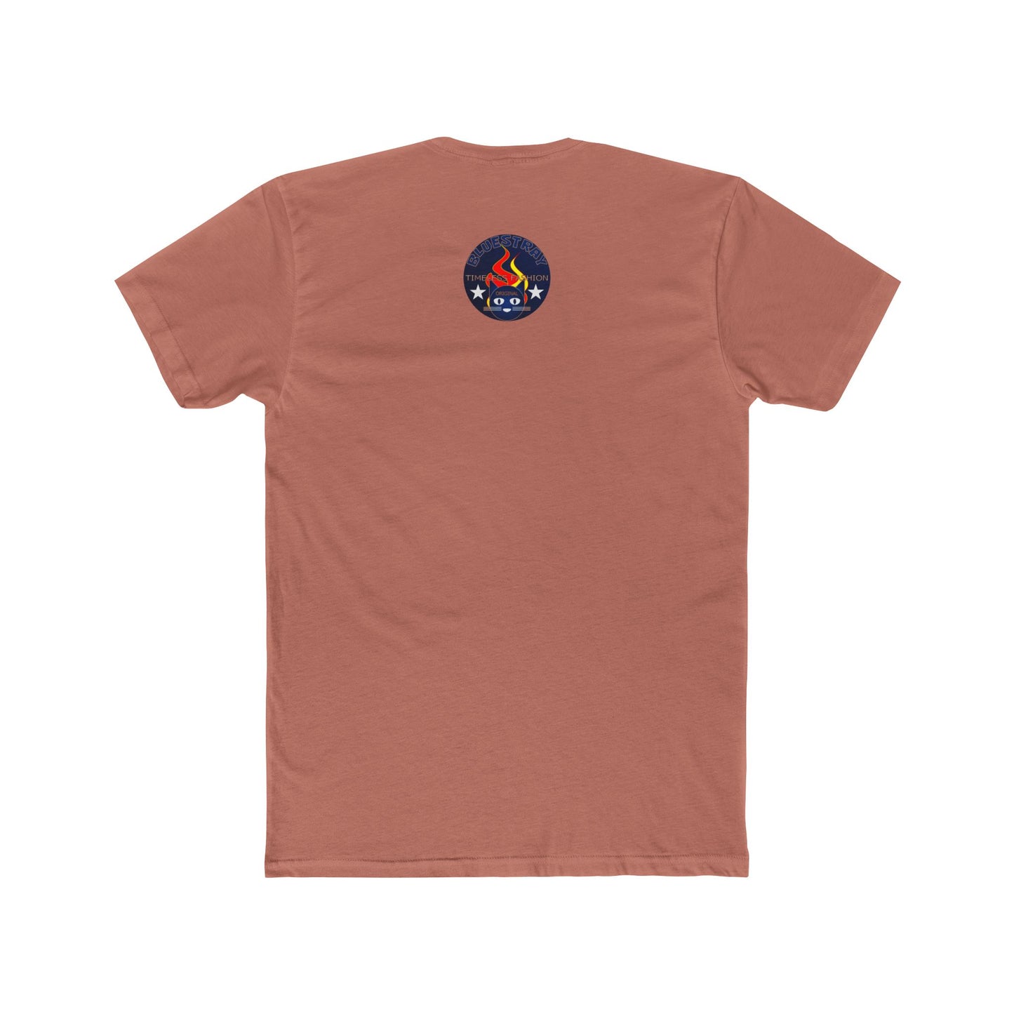 Retro Cat Flame Logo Tee — Bluestay Time & Motion Graphic T-Shirt