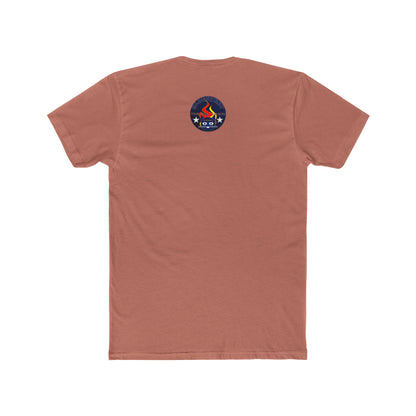 Retro Cat Flame Logo Tee — Bluestay Time & Motion Graphic T-Shirt