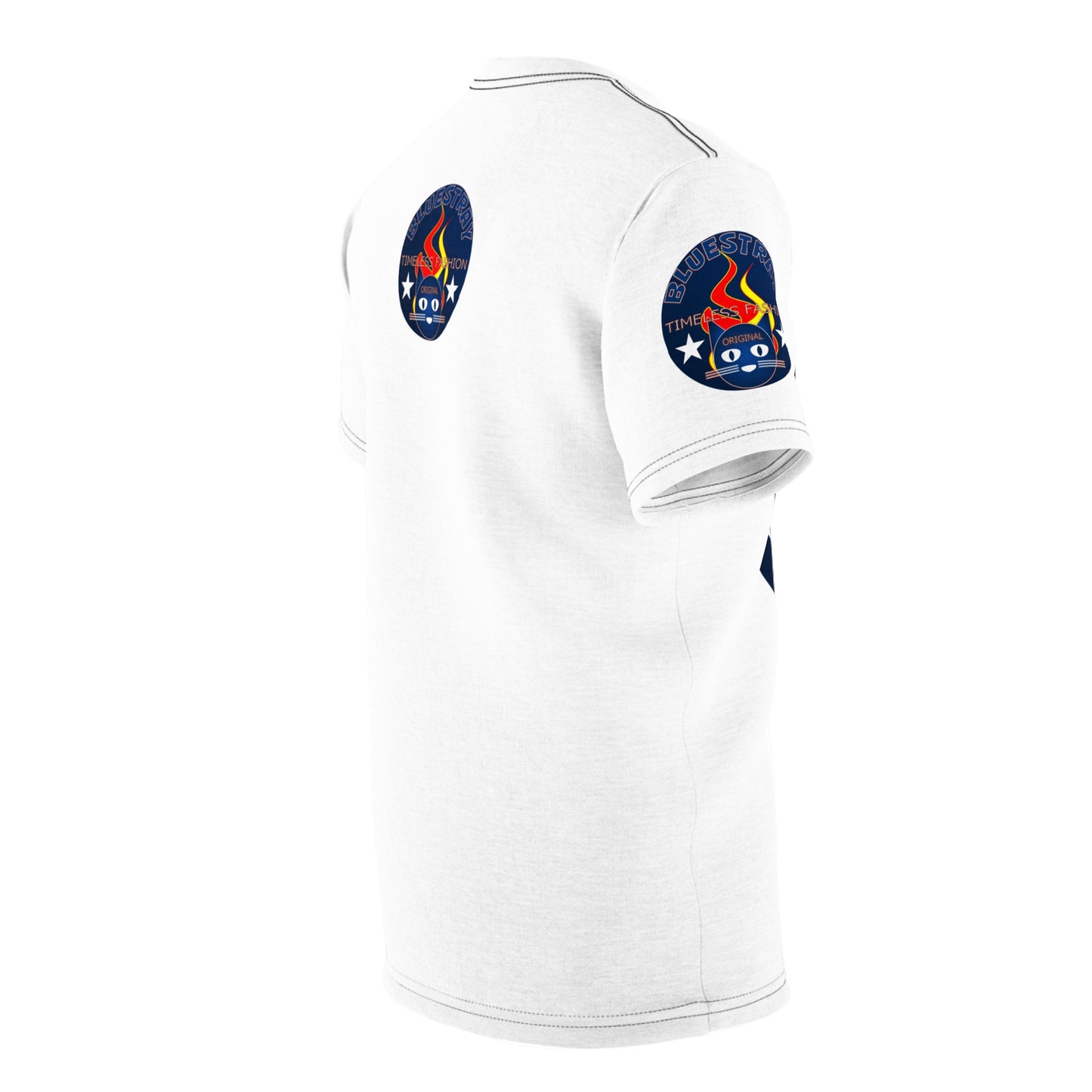 Bluestray Cat Flame Logo Tee — Vintage Timeless Fashion Graphic T-Shirt