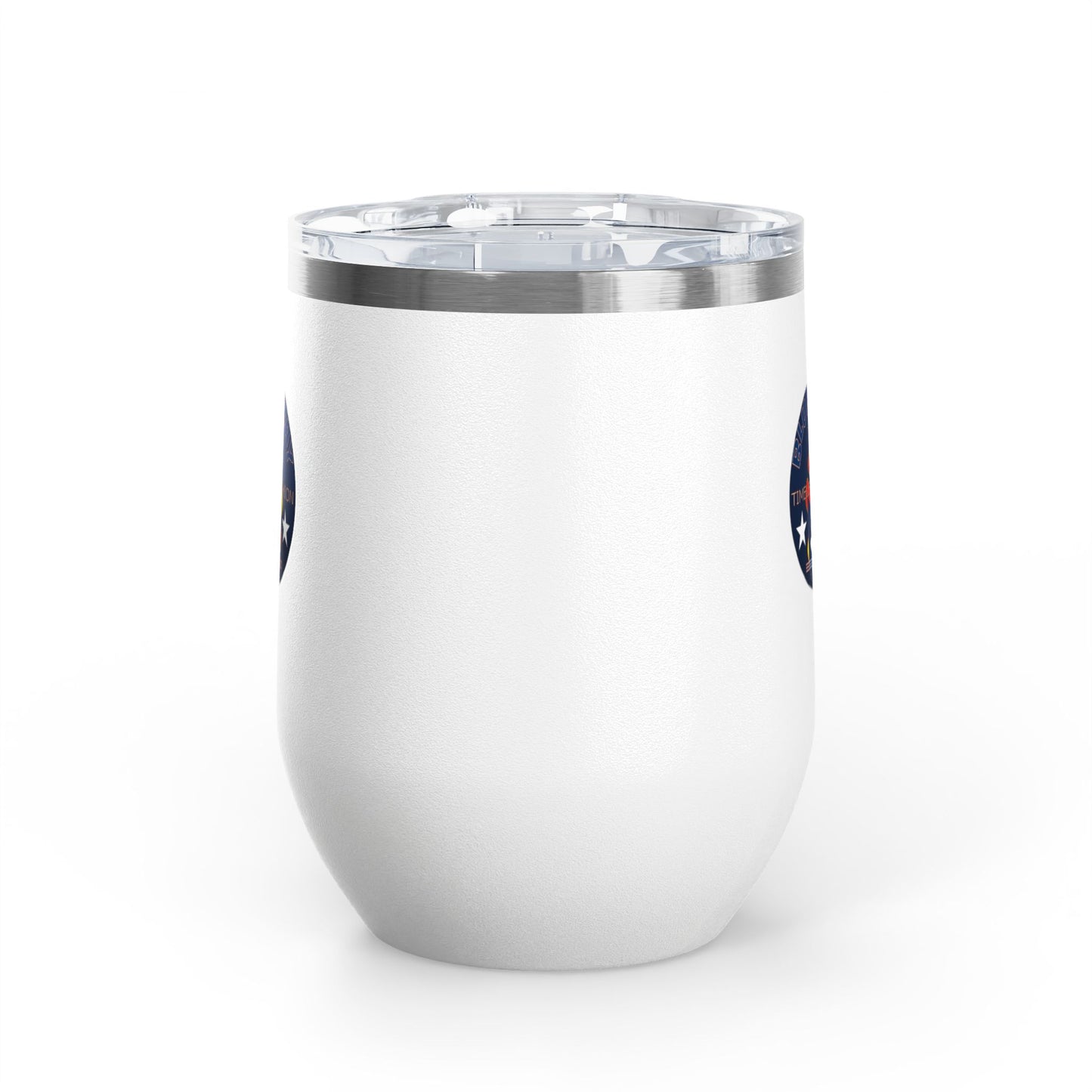 12oz Wine Tumbler — Fire & Flag Bluestray Logo Stainless Insulated Wine Cup many Colors