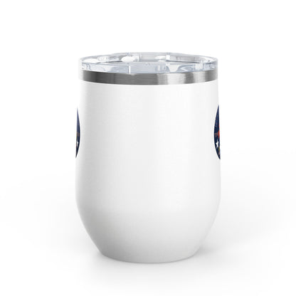 12oz Wine Tumbler — Fire & Flag Bluestray Logo Stainless Insulated Wine Cup many Colors