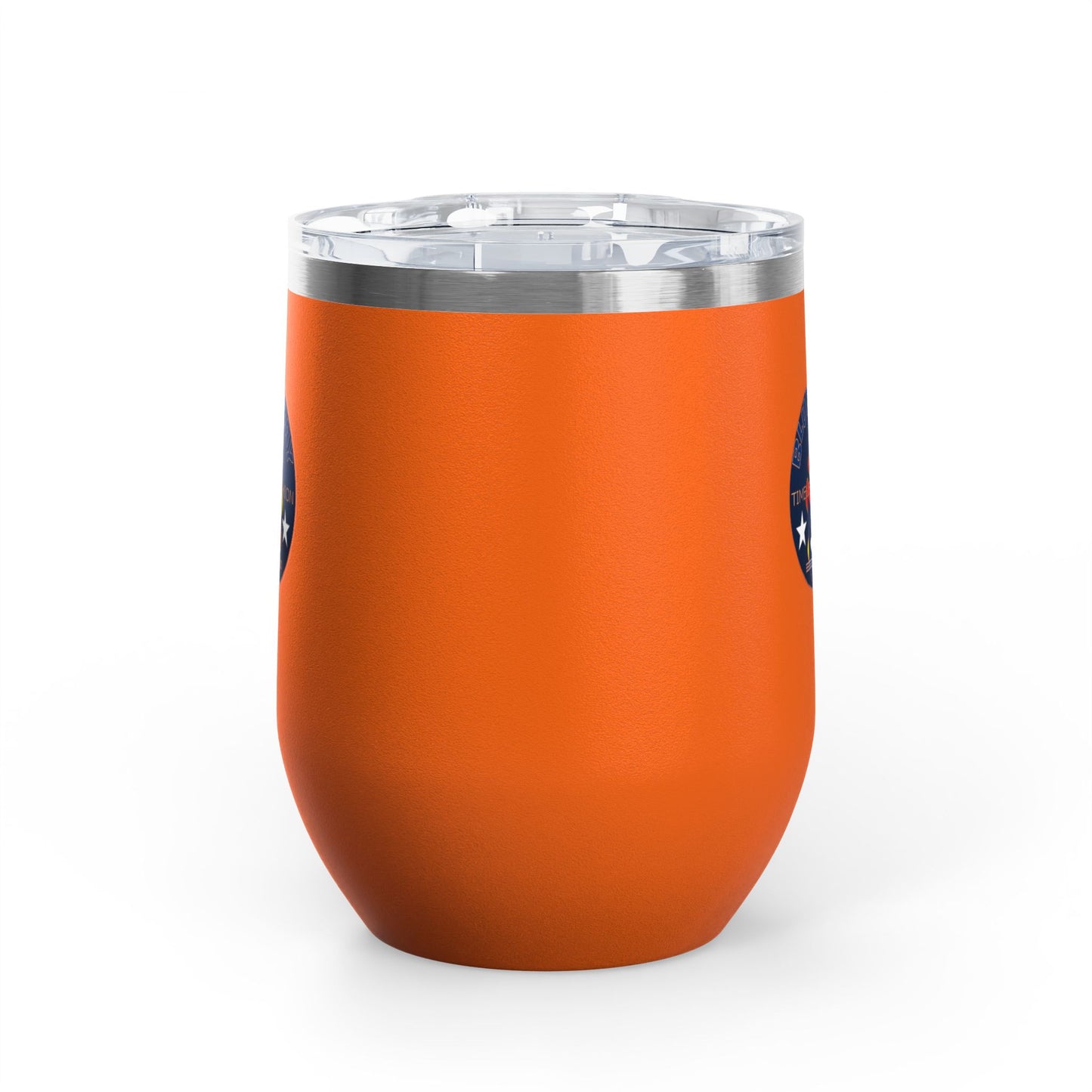 12oz Wine Tumbler — Fire & Flag Bluestray Logo Stainless Insulated Wine Cup many Colors