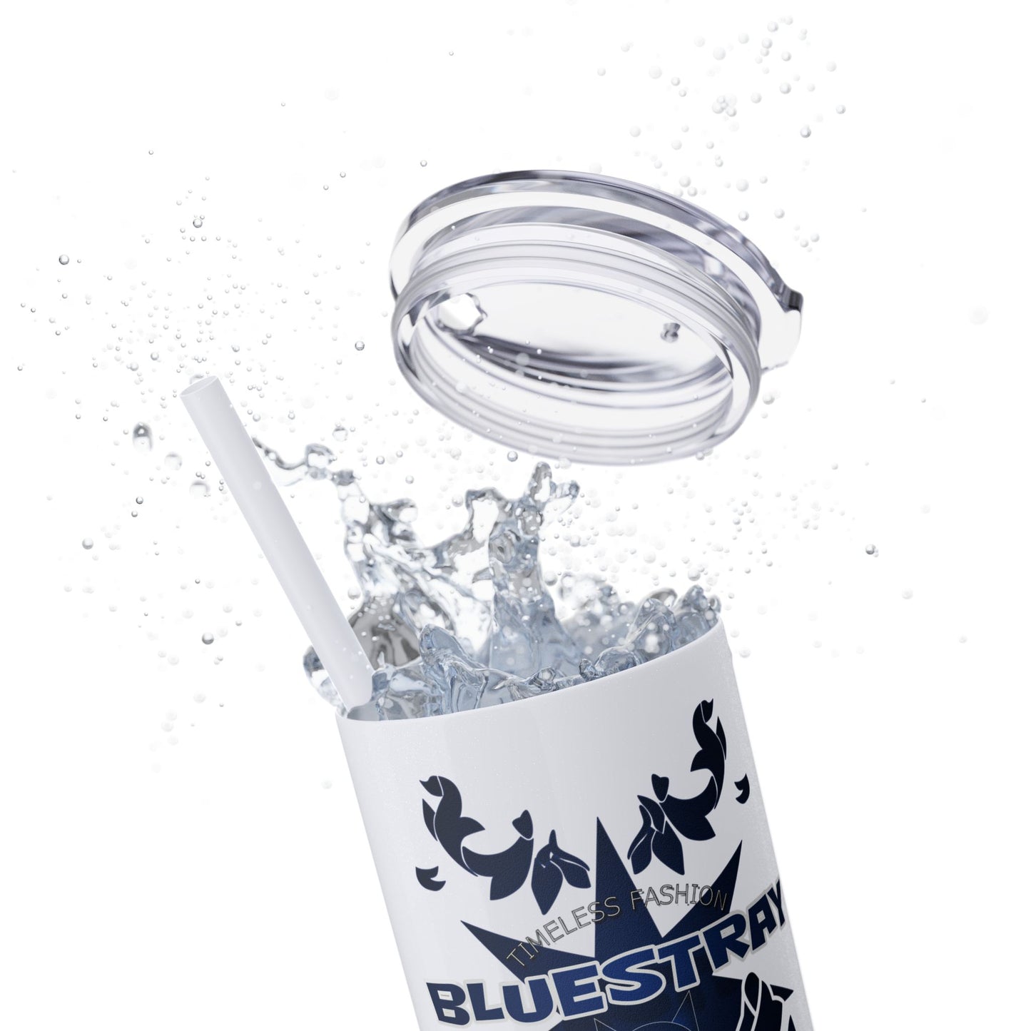 Bluestray Crab Skinny Tumbler — 20oz Stainless Travel Cup with Straw