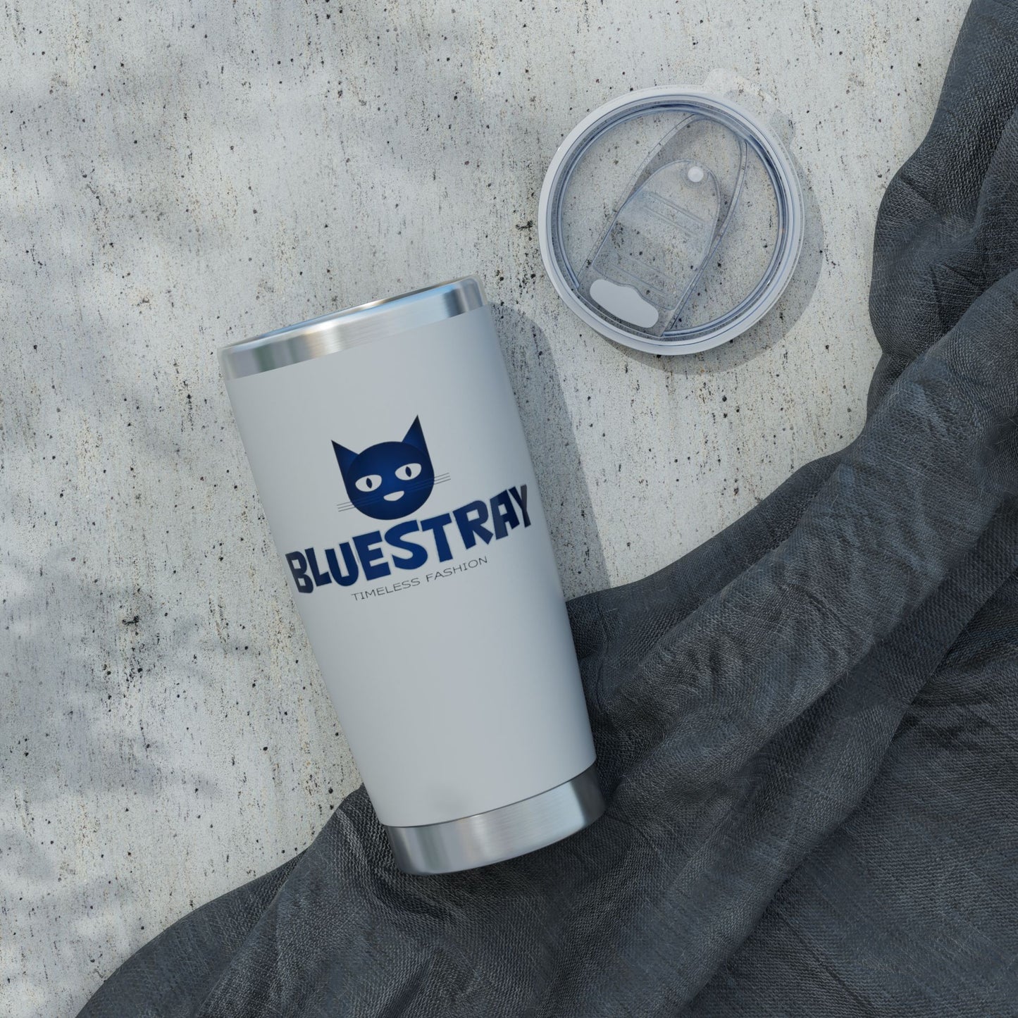 Bluestray Cat Logo Tumbler — 20oz Insulated Stainless Steel Travel Cup